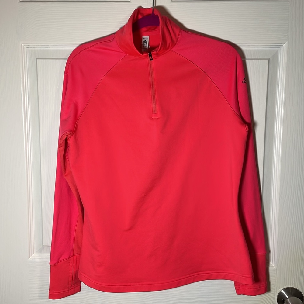 Adidas Climalite Hot Pink Half Zip Pullover XL - Athletic, Breathable, Sporty